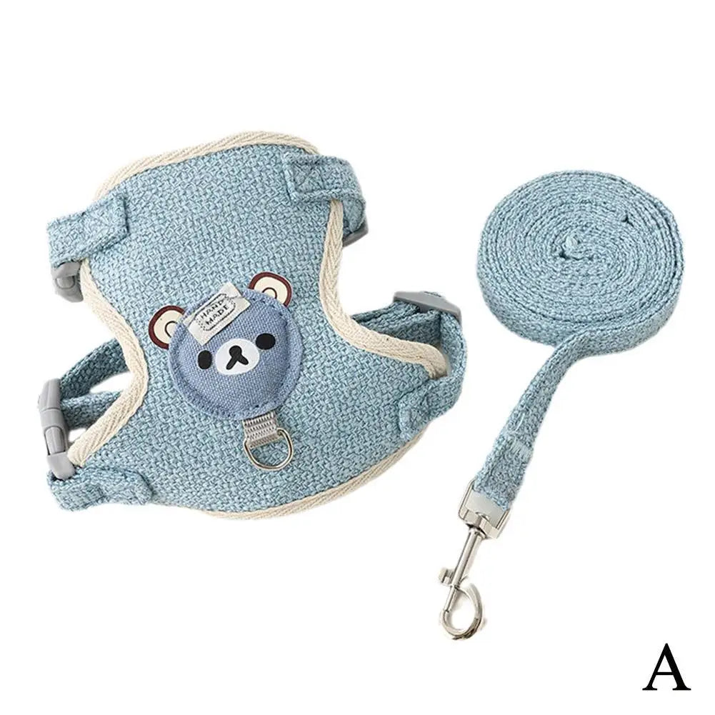 Adjustable Pet Harness And Leash For Cats And Small Dogs
