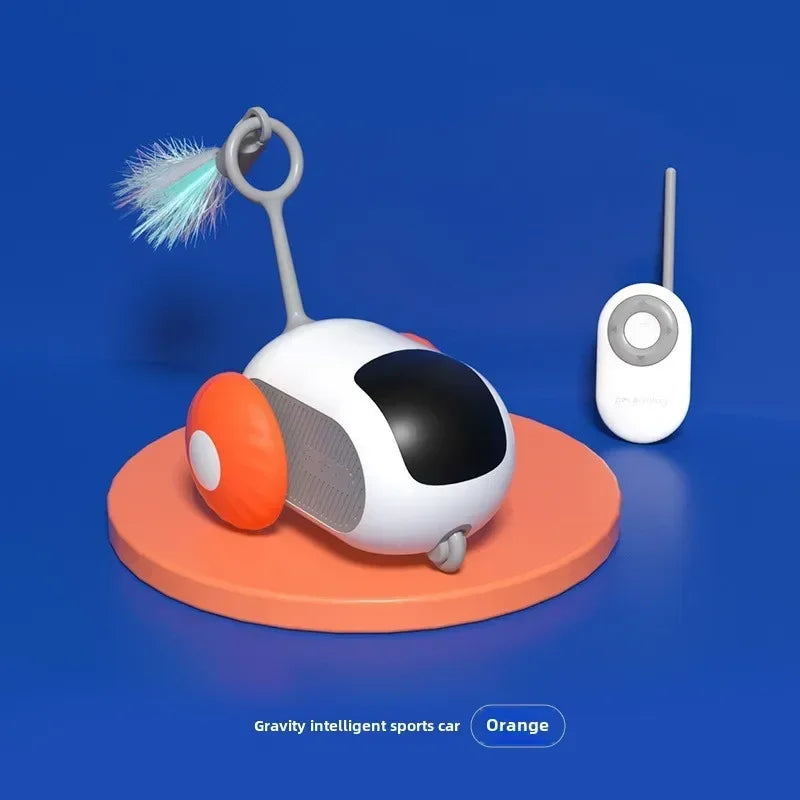 Automatic Remote Control Cat Toy Car for Interactive Pet Play