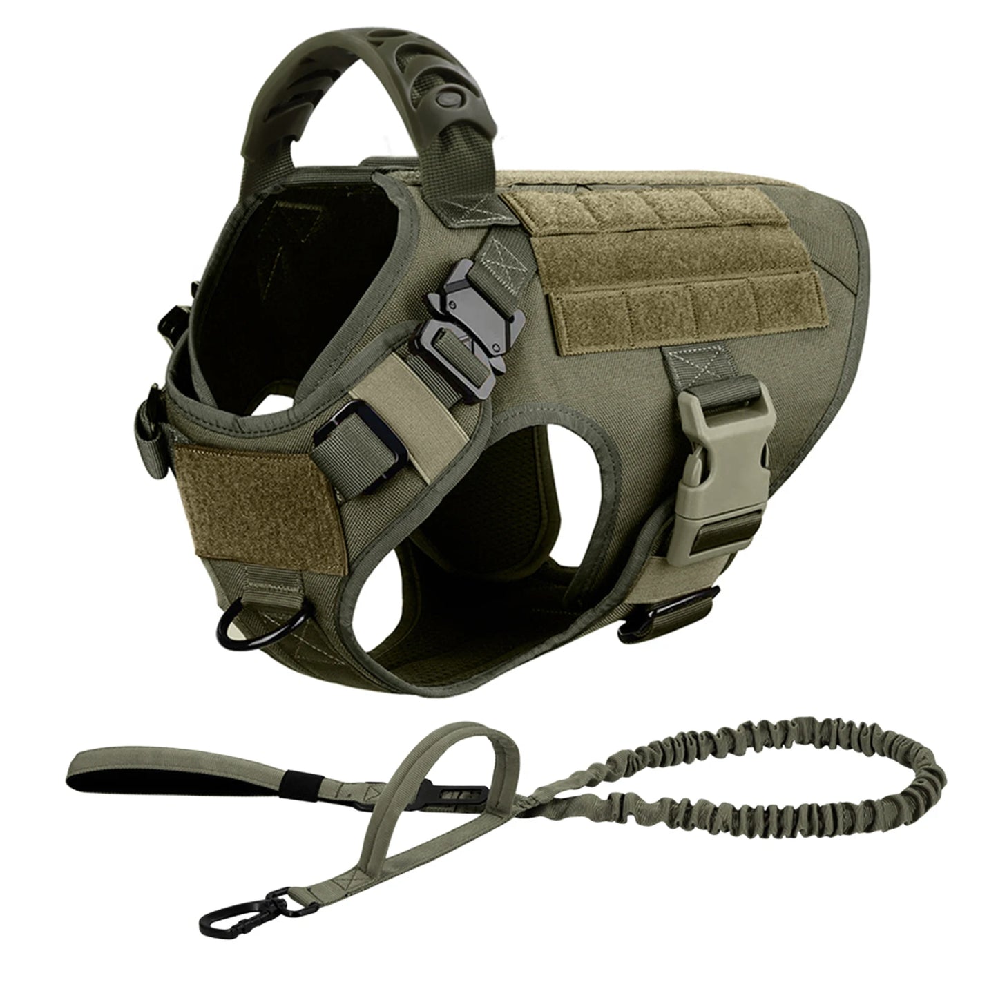 Large Dog Harness and Leash Set for Training Malinois