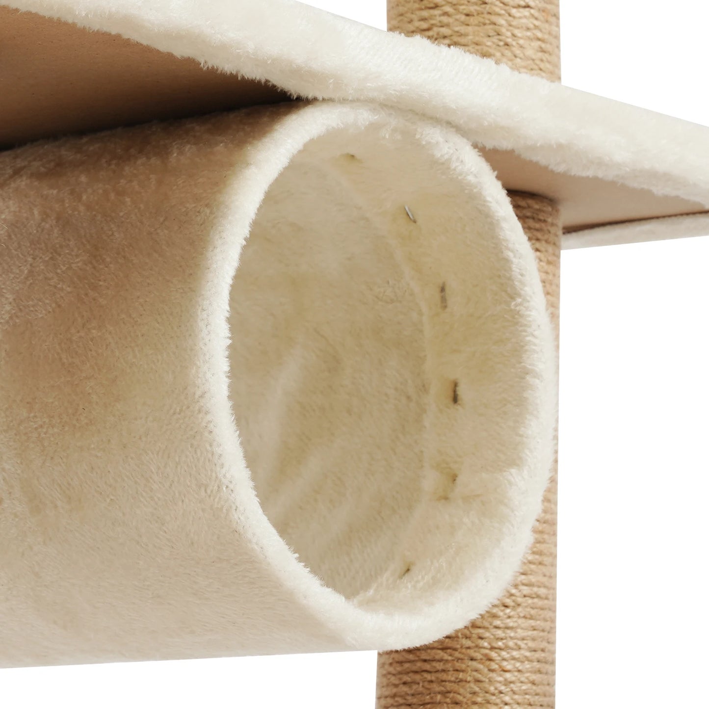 Indoor Cat Tower With Cave Hammock And Jump Platforms