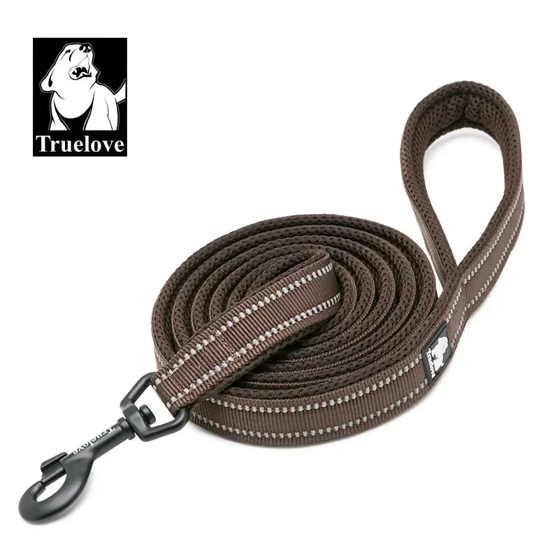 TrueLove Reflective Nylon Mesh Soft Pet Leash With Padded Comfort