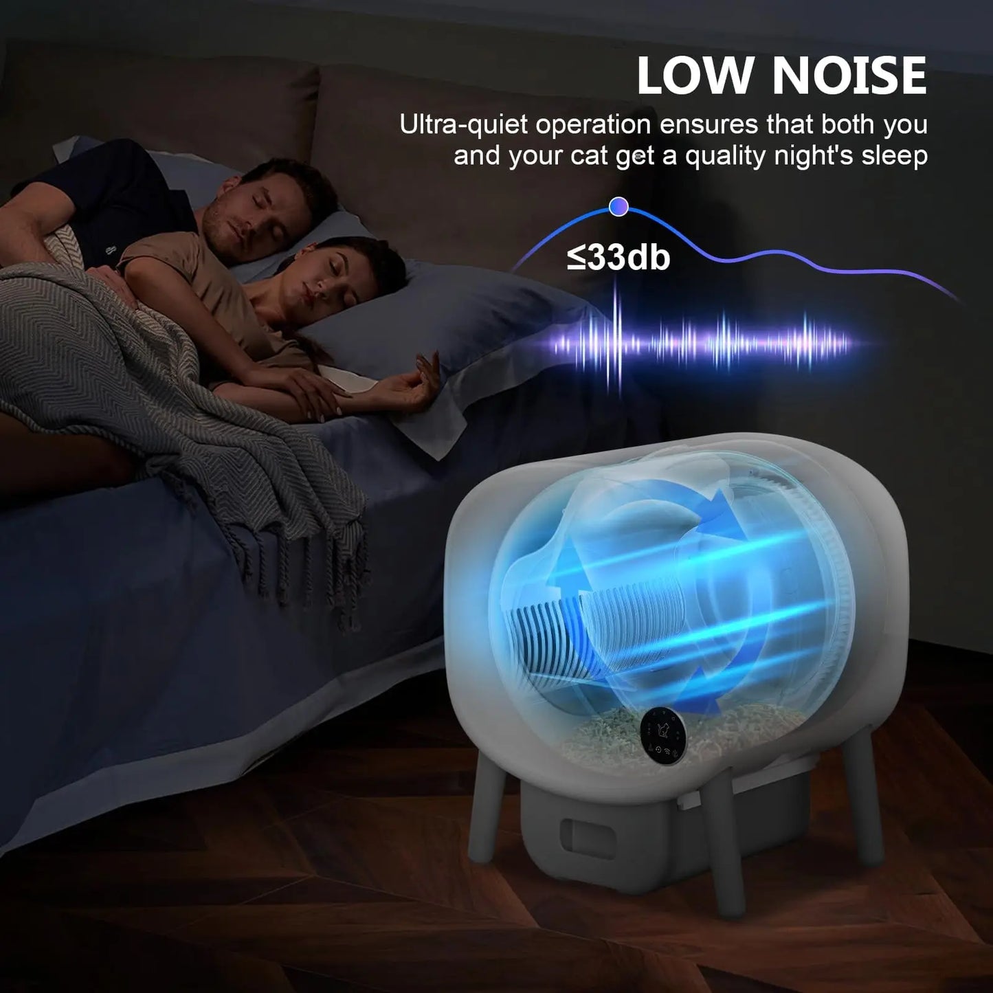 Smart Self Cleaning Cat Litter Box With App Control And Safety Protection