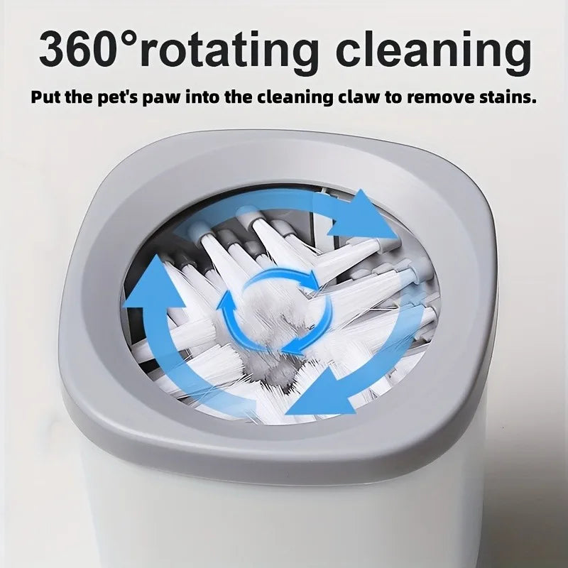 Pet Foot Washing Cup Portable Dog Paw Cleaner With Soft Silicone Brush