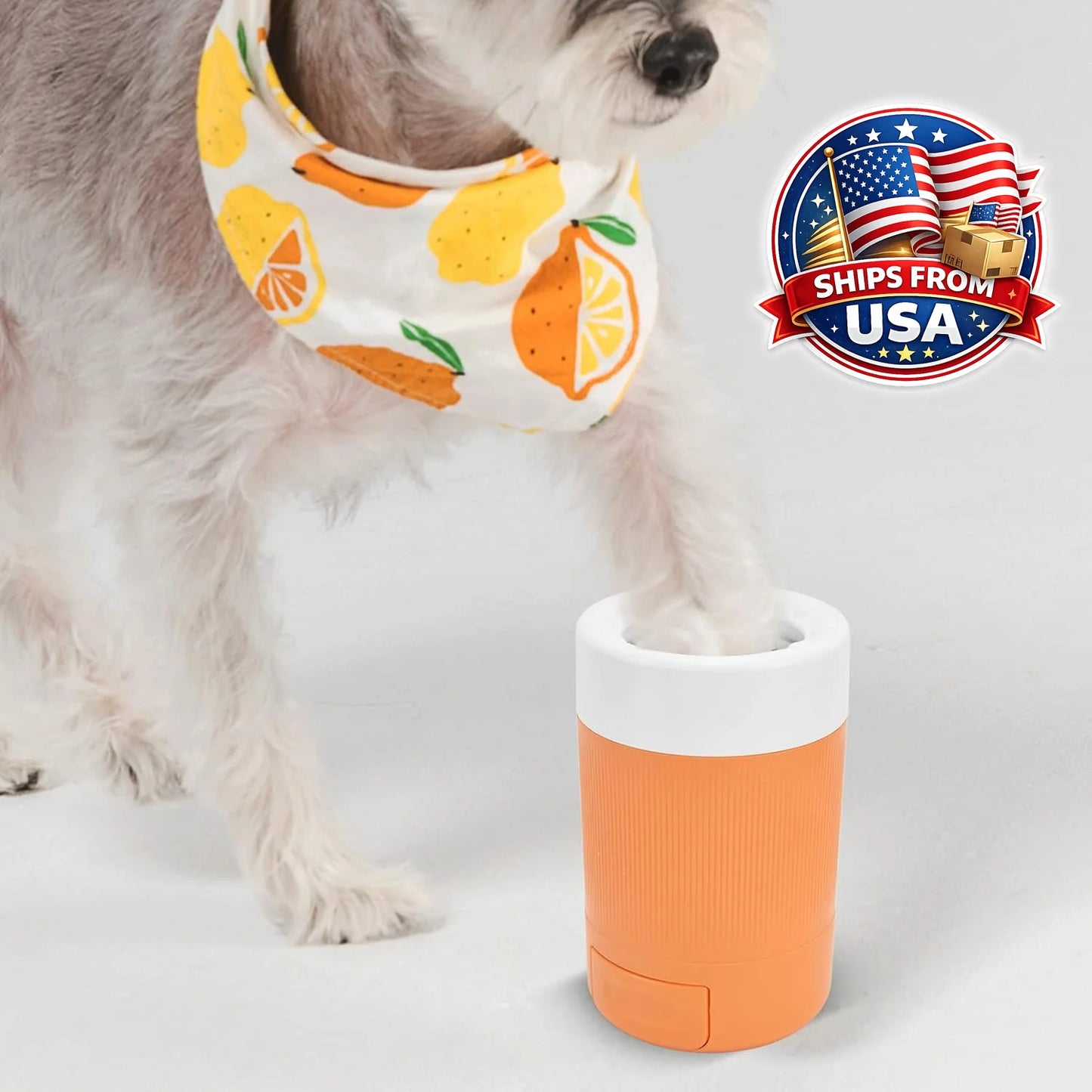 Pet Foot Washing Cup Portable Dog Paw Cleaner With Soft Silicone Brush