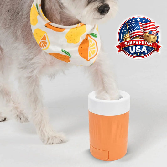 Pet Foot Washing Cup Portable Dog Paw Cleaner With Soft Silicone Brush