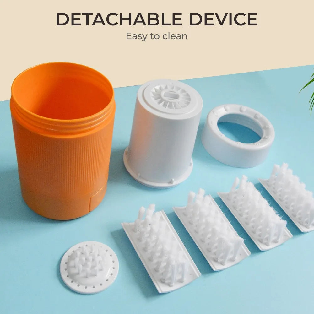 Pet Foot Washing Cup Portable Dog Paw Cleaner With Soft Silicone Brush