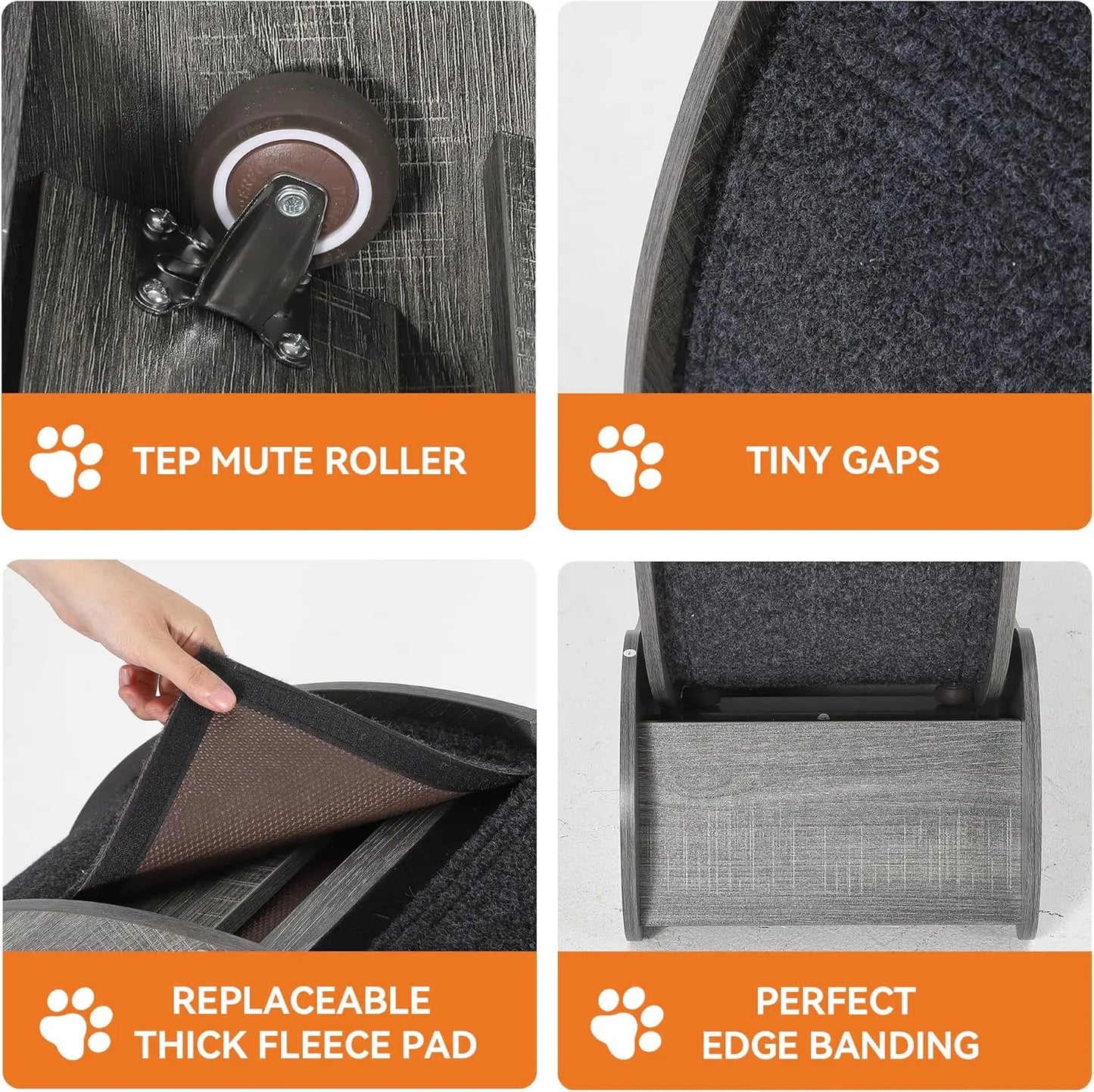 HiMISS Cat Exercise Wheel 45 Inch Indoor Treadmill For Cats