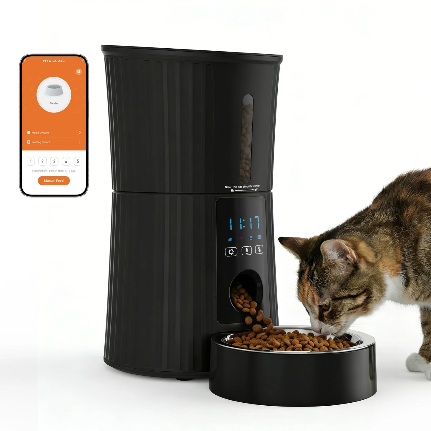 4L Automatic Cat Feeder With WiFi Timed Dispenser APP Control