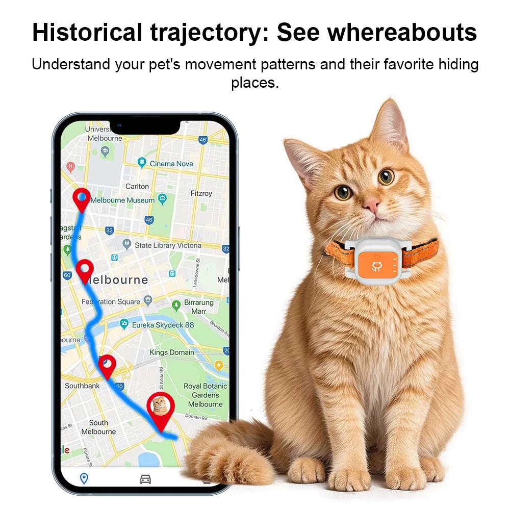 GPS Pet Locator Real Time Tracking Anti Lost Voice Call