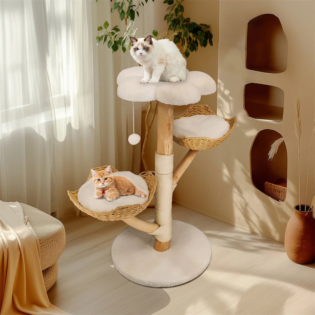 BINGOPAW Modern Cat Tree Climbing Activity Center With Scratching Post