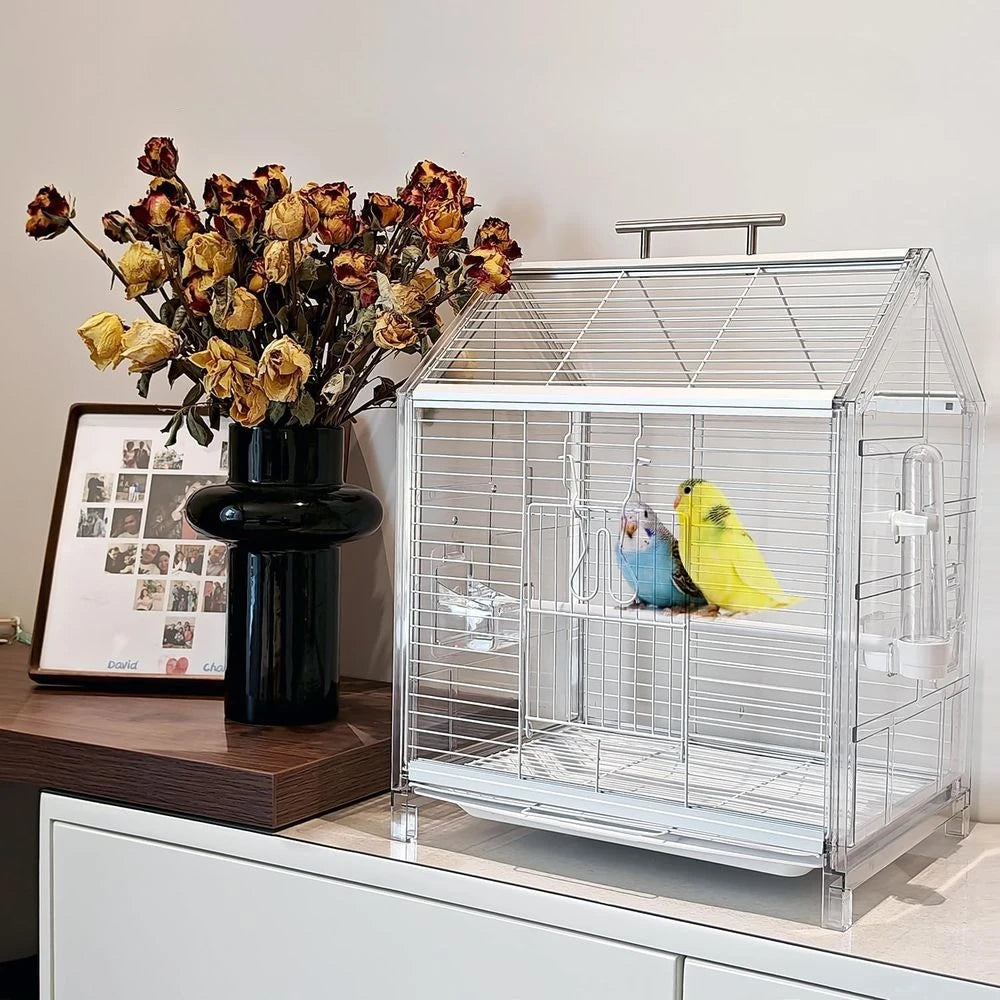 Portable Bird Cage For Travel Home And Clinic Use For Small To Medium Parrots