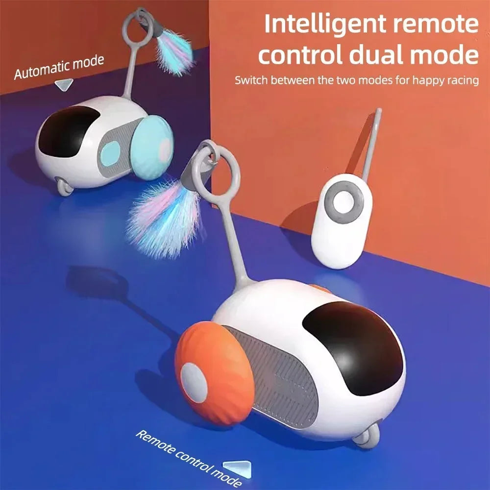 Automatic Remote Control Cat Toy Car for Interactive Pet Play