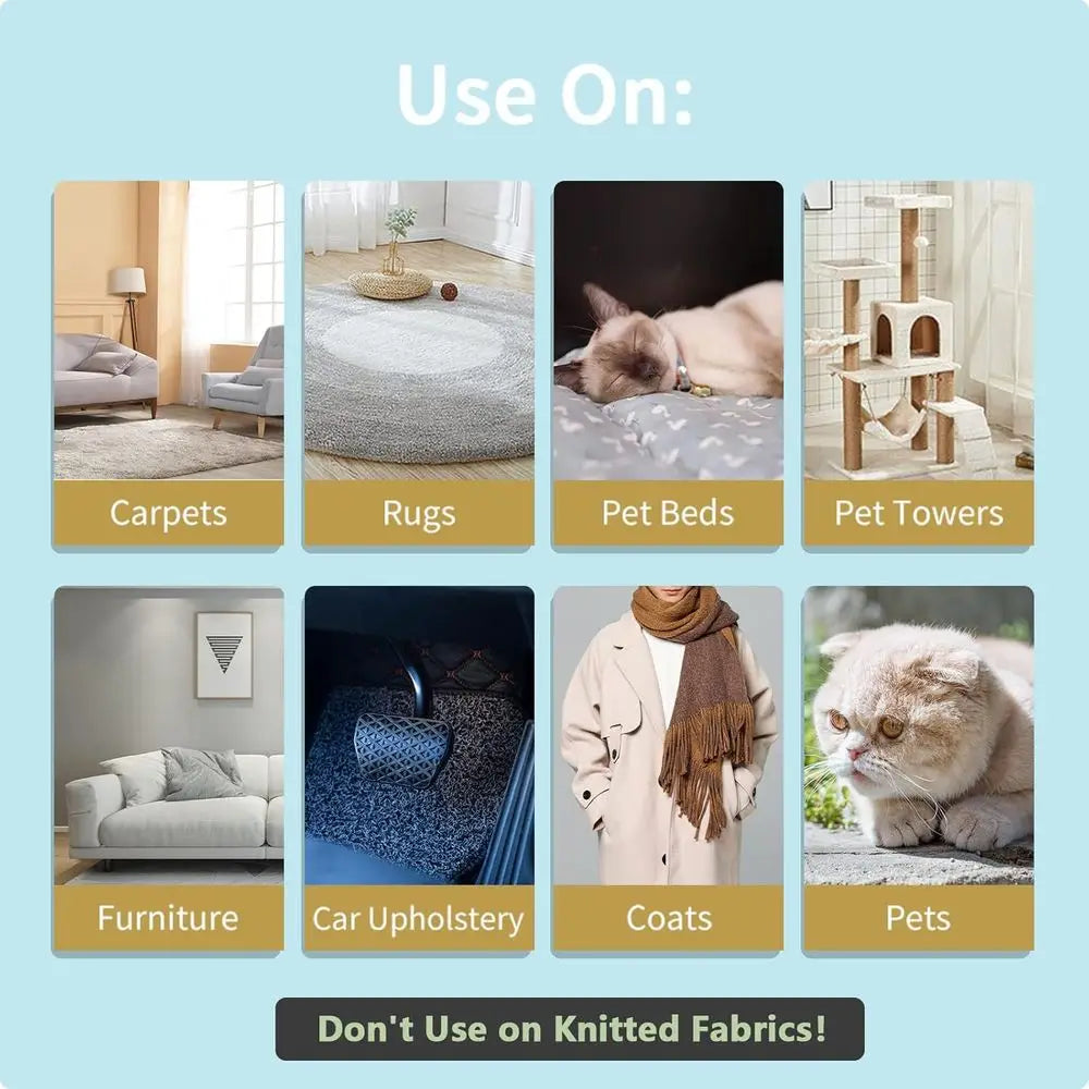 Reusable Pet Hair Removal Tool for Carpets and Furniture