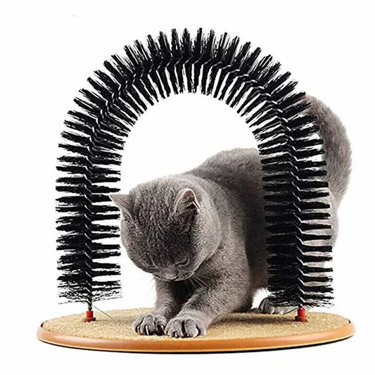 Cat Self Groomer Arch Massage Brush Scratching Pad Toy For Cats