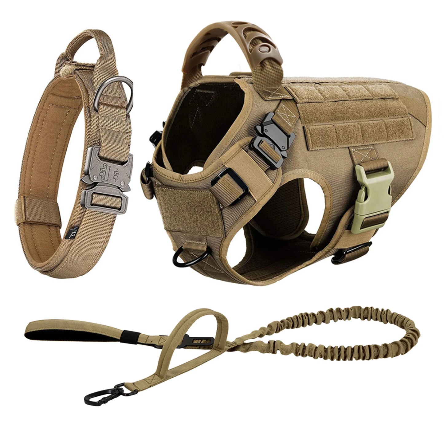 Large Dog Harness and Leash Set for Training Malinois
