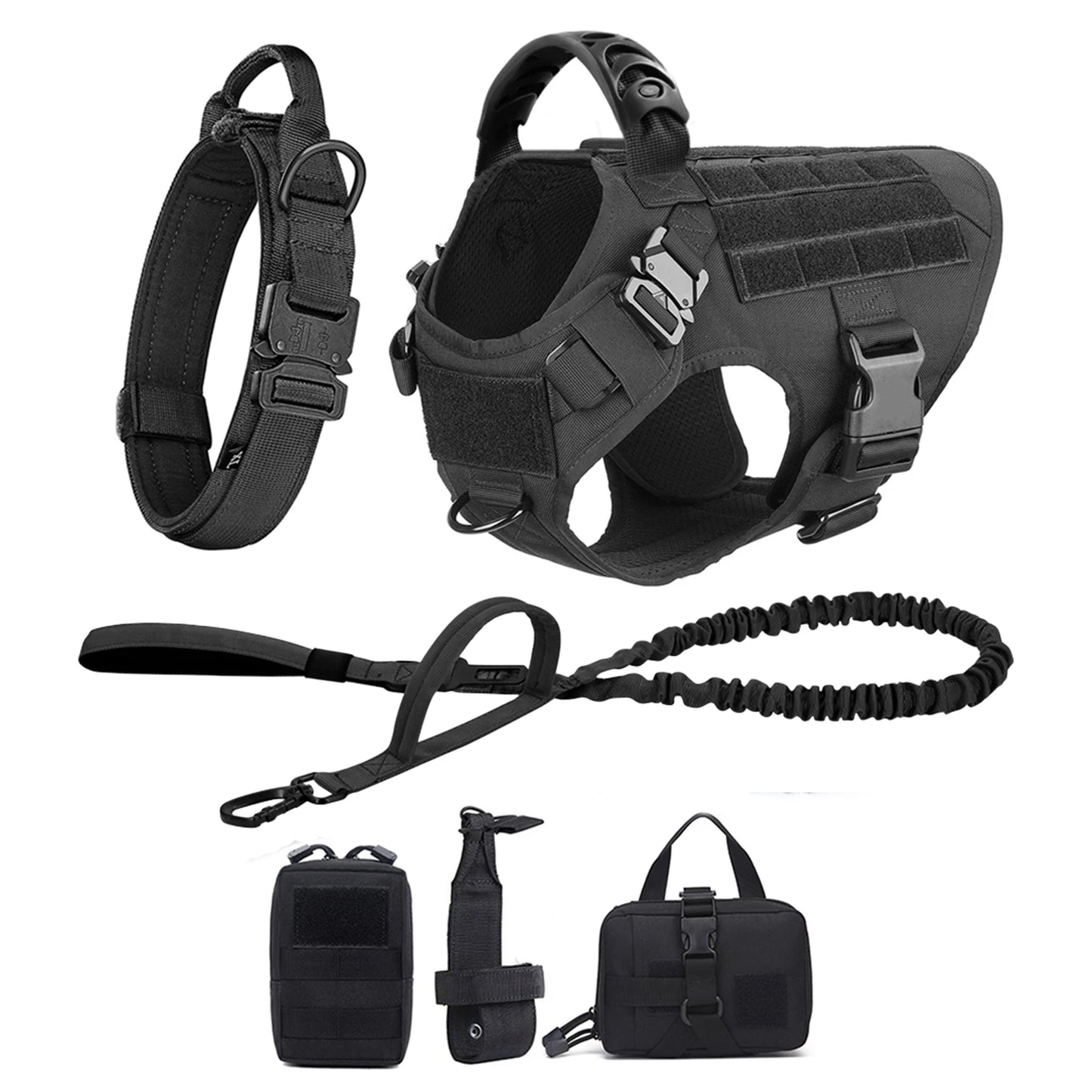 Large Dog Harness and Leash Set for Training Malinois