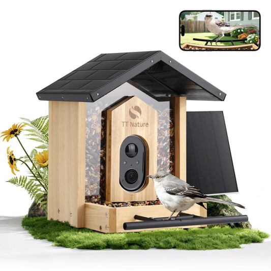 Bird Feeder With Camera Smart Birdwatching Auto Capture Alerts
