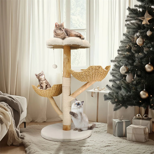 BINGOPAW Modern Cat Tree Climbing Activity Center With Scratching Post