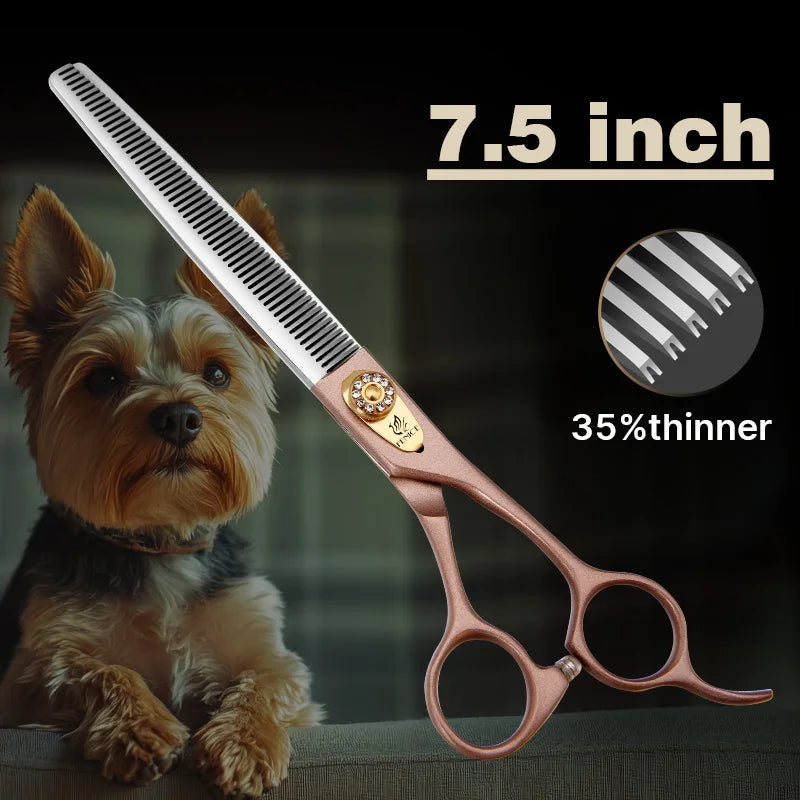 Fenice JP440C Steel Pet Grooming Thinning Scissors 35 Percent