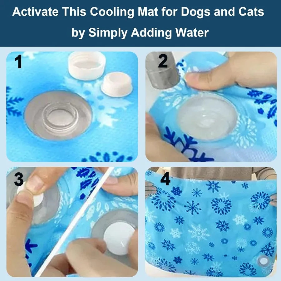 Foldable Gel Cooling Mat For Dogs And Cats Ice Powder