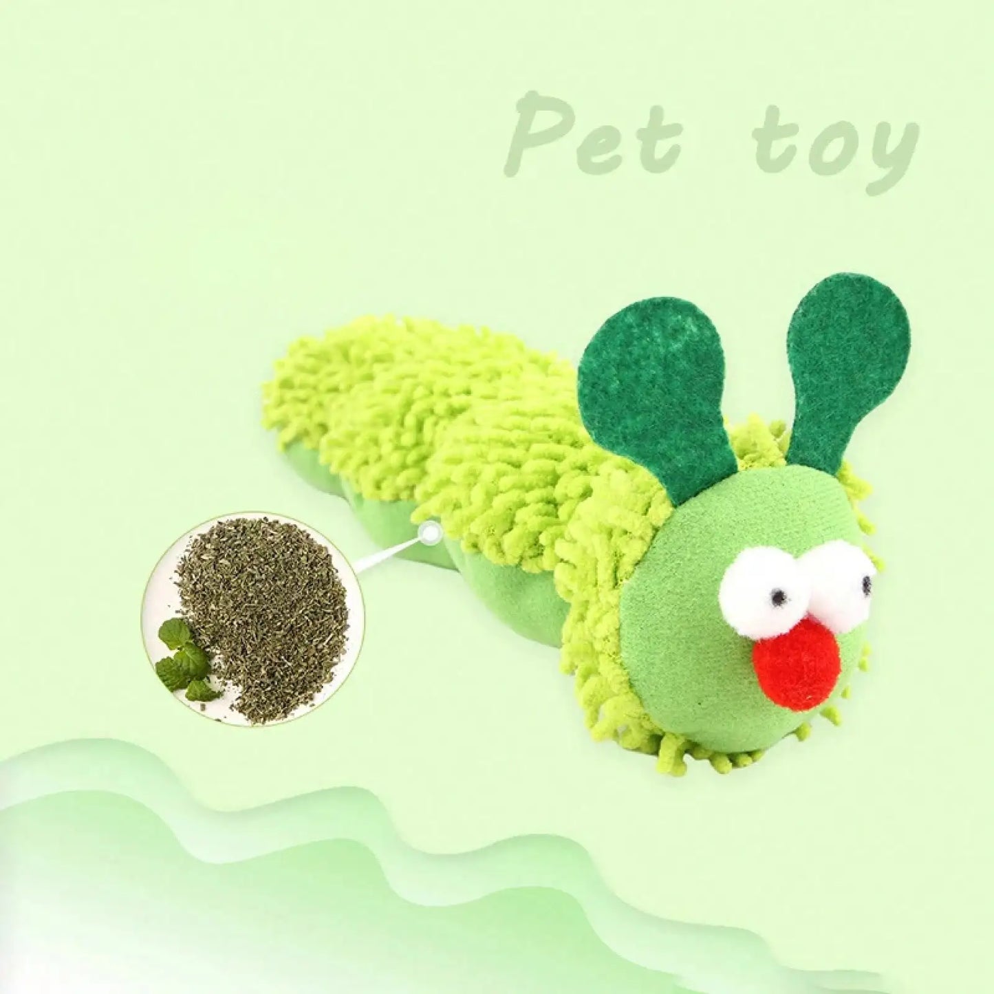 Caterpillar Catnip Silvervine Molar Chew Toy For Cats And Kittens