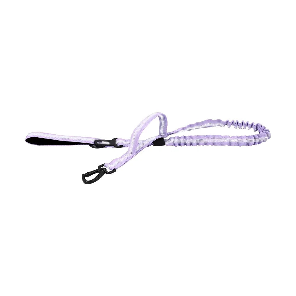 Military Dog Leash With Quick Release Elastic Rope Dual Handles