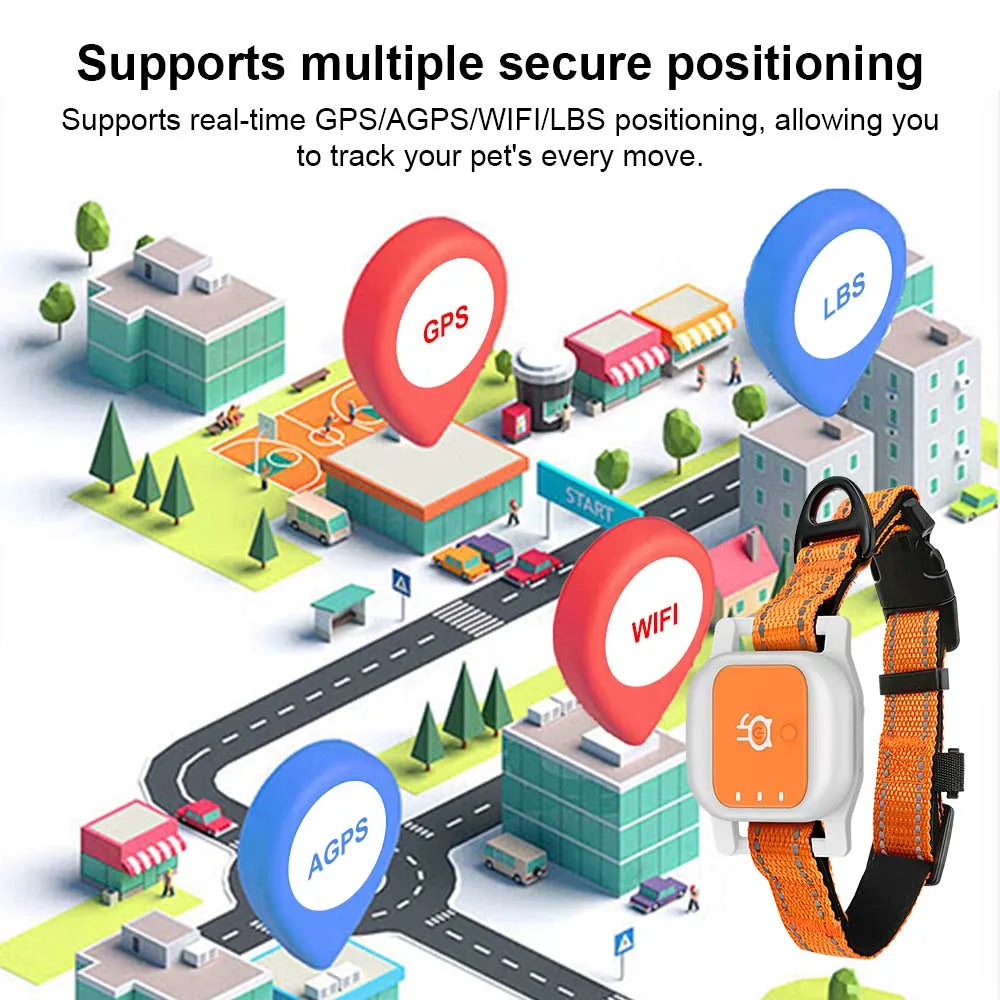 GPS Pet Locator Real Time Tracking Anti Lost Voice Call