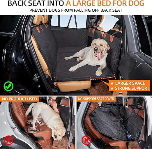 Back Seat Extender Dog Hammock Car Seat Cover For Dogs