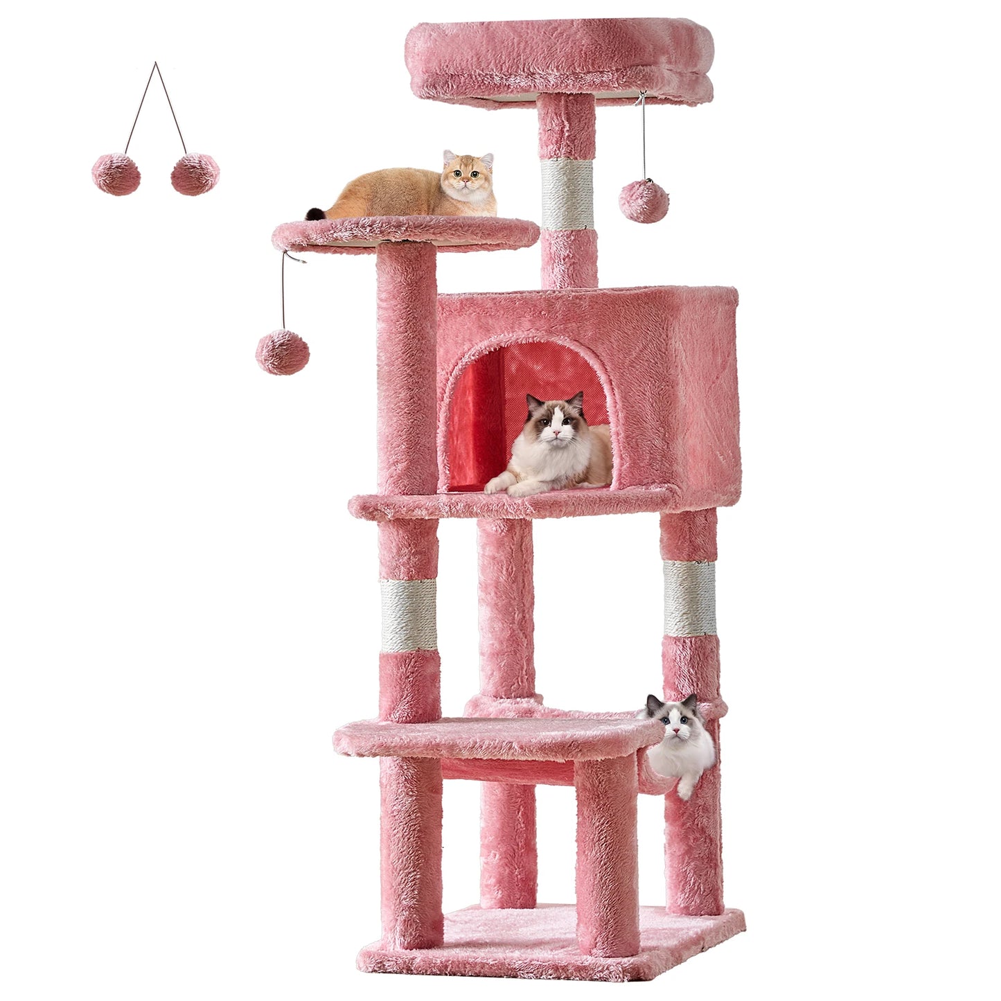 JHK Cat Tree Multi Cat Climbing Tower Scratching Posts