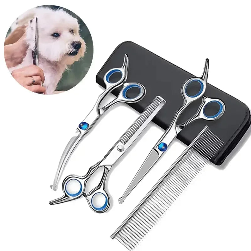 Ambidextrous Pet Safe Stainless Steel Dog Grooming Scissors