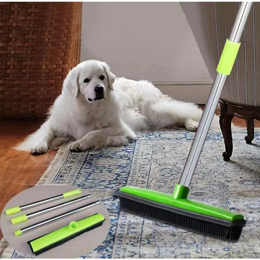 MDNG Pet Hair Removal Broom for Carpet Quick Shed Removal