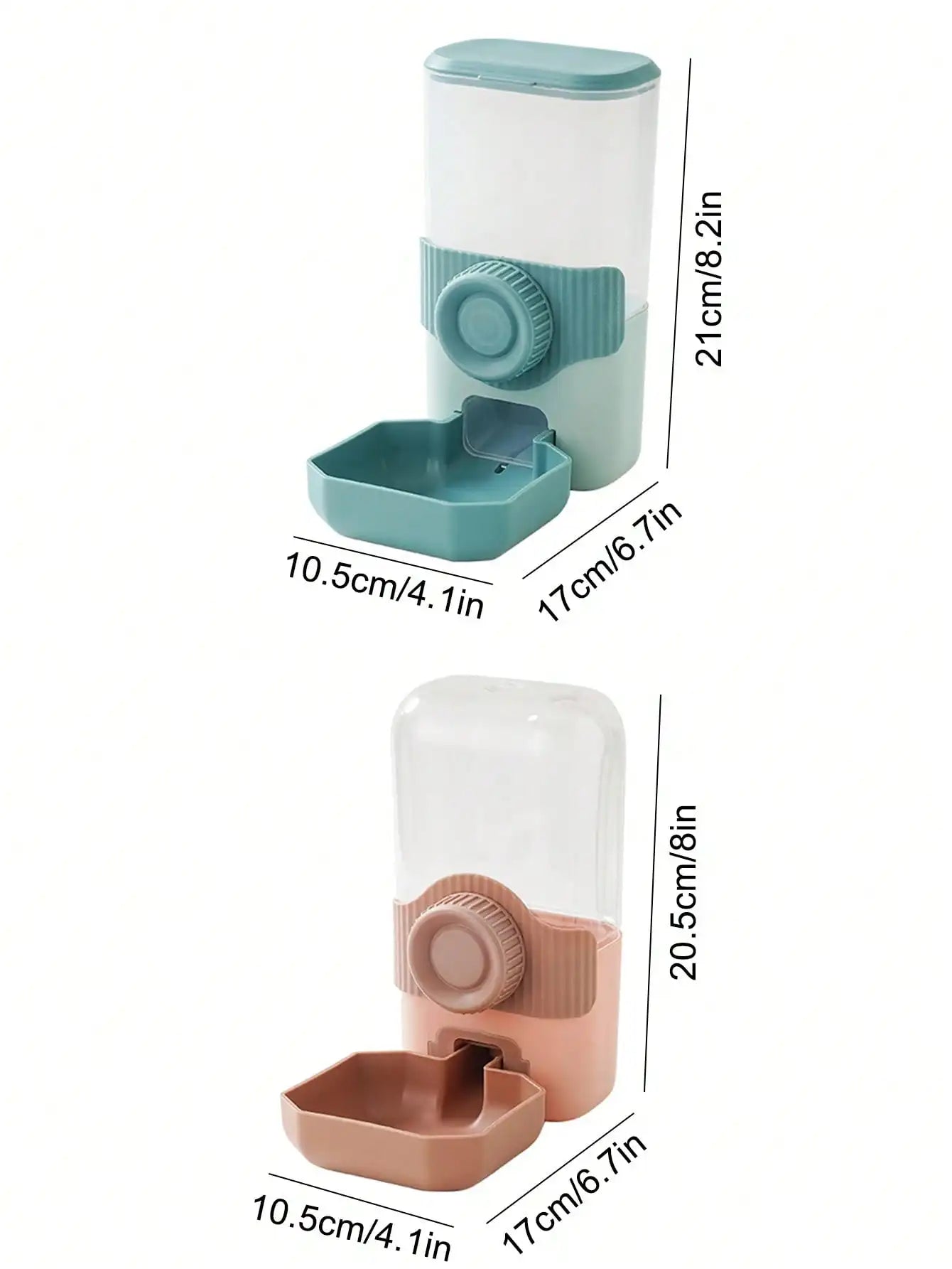 Hanging Cage Automatic Pet Feeder With Water Bowl Set