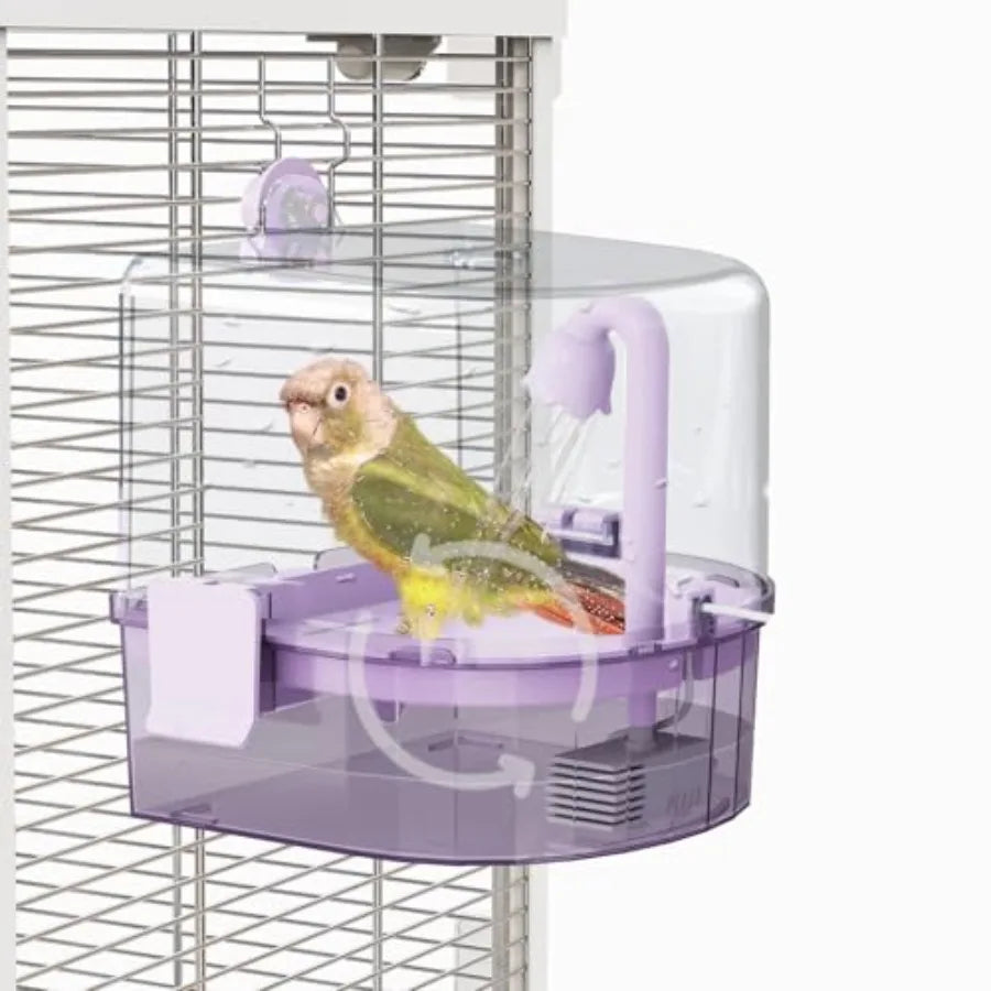 Automatic Parakeet Bath For Cage With Pump And Two Modes