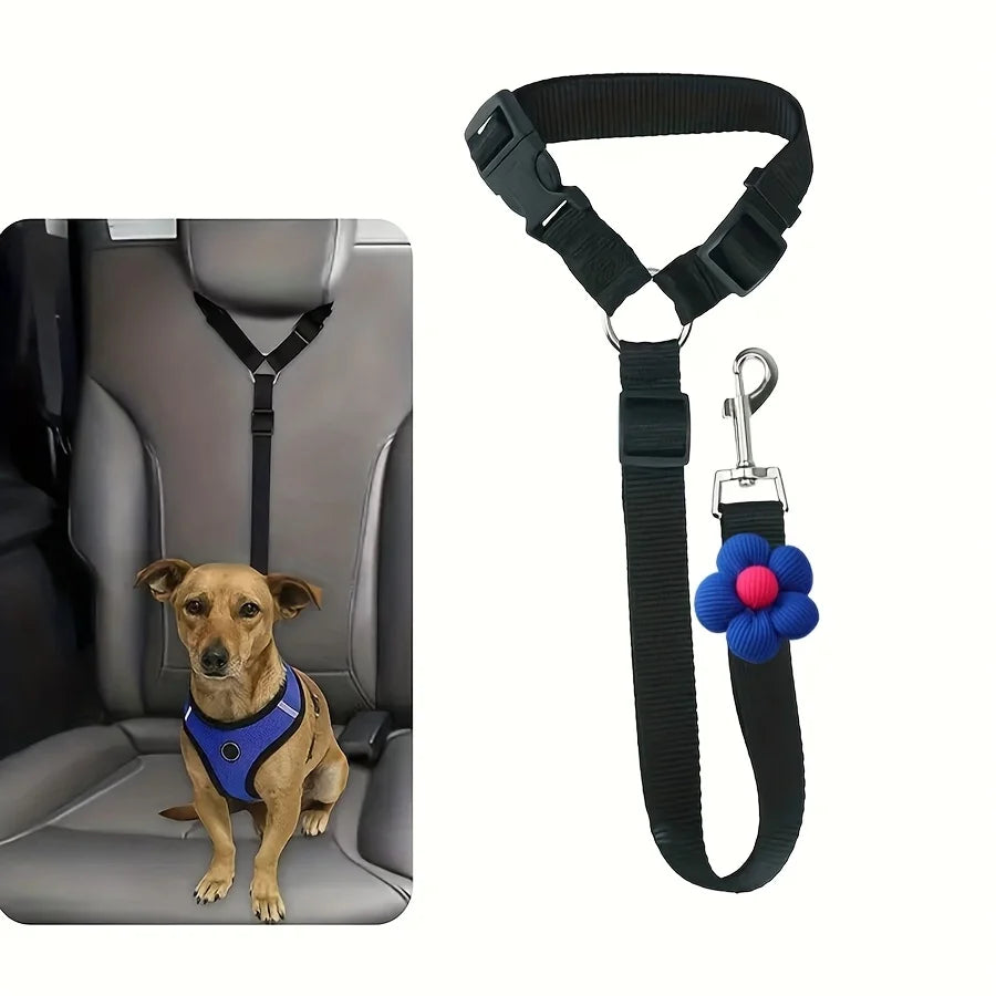 Dog Car Seat Belt Safety Tether For Vehicles Pet Travel