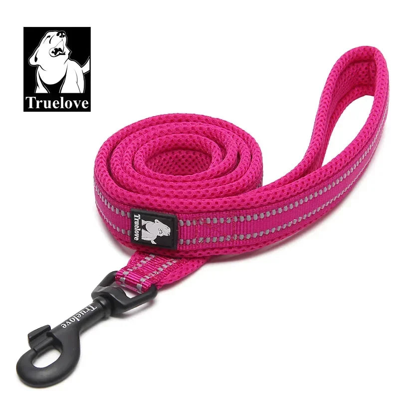 TrueLove Reflective Nylon Mesh Soft Pet Leash With Padded Comfort