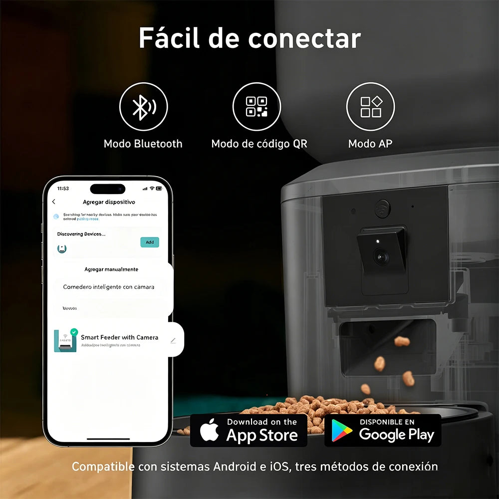 Nityers Automatic Cat Feeder With 1080P Camera And 5G WiFi