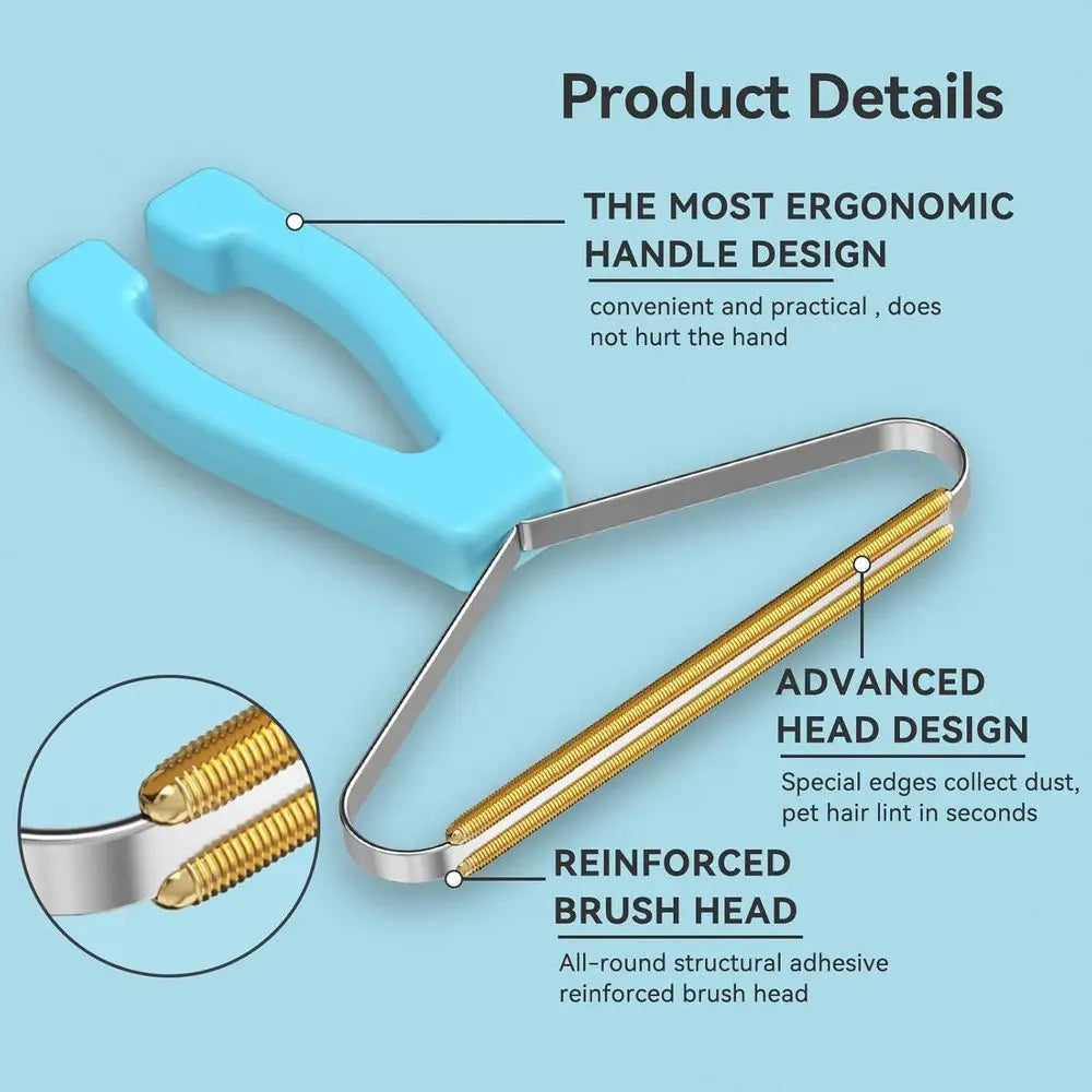 Reusable Pet Hair Removal Tool for Carpets and Furniture