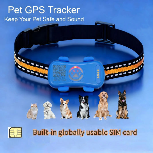 WANWAYTECH GPS Pet Tracker Real Time Location For Dogs Cats