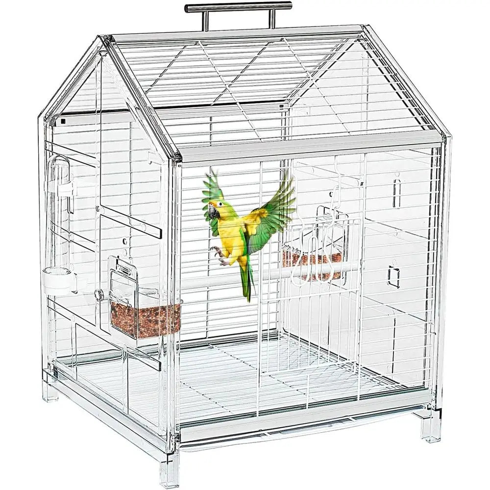 Portable Bird Cage For Travel Home And Clinic Use For Small To Medium Parrots