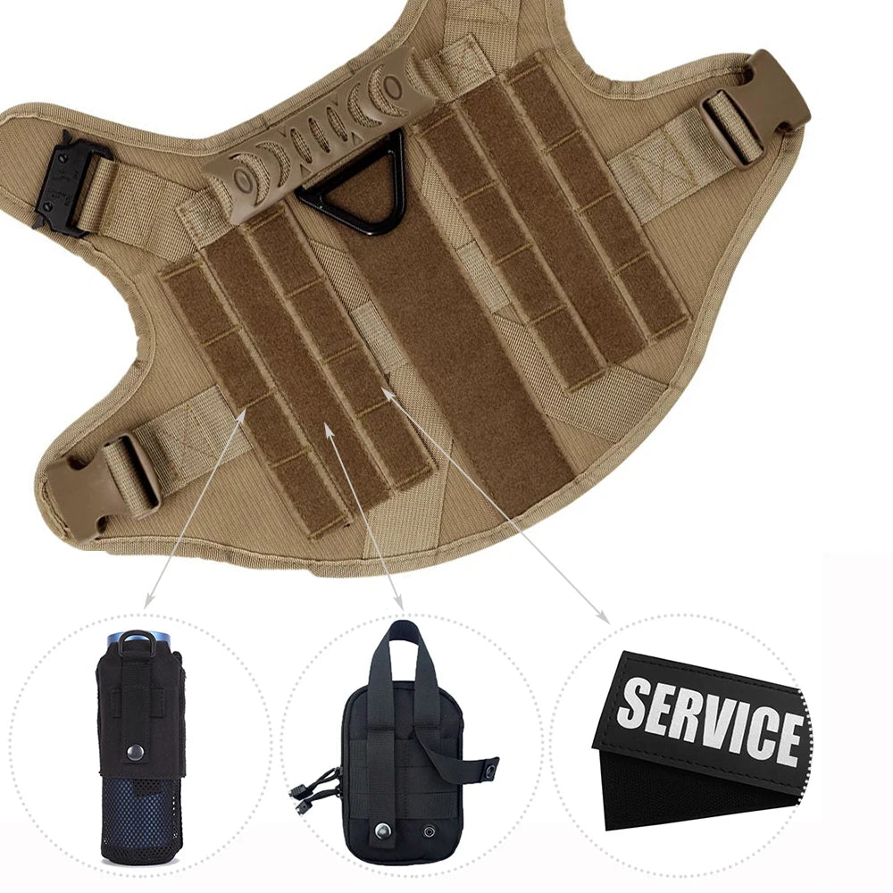 Large Dog Harness and Leash Set for Training Malinois