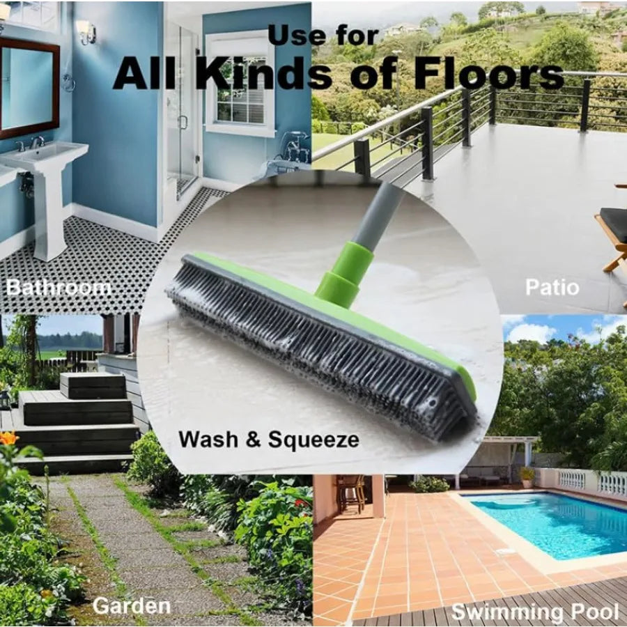 MDNG Pet Hair Removal Broom for Carpet Quick Shed Removal