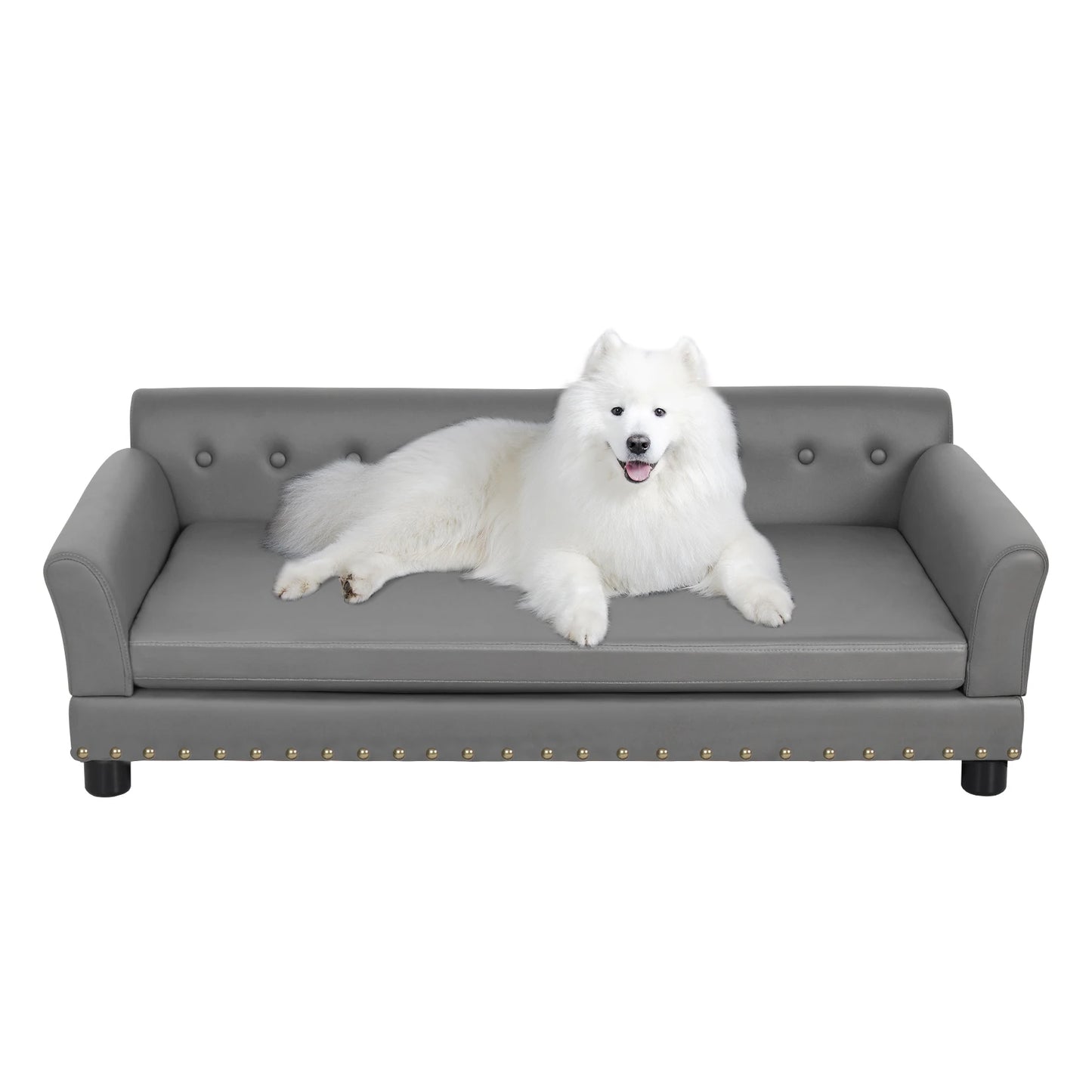 BINGOPAW Elevated Rectangle Dog Sofa Bed Durable Pet Couch