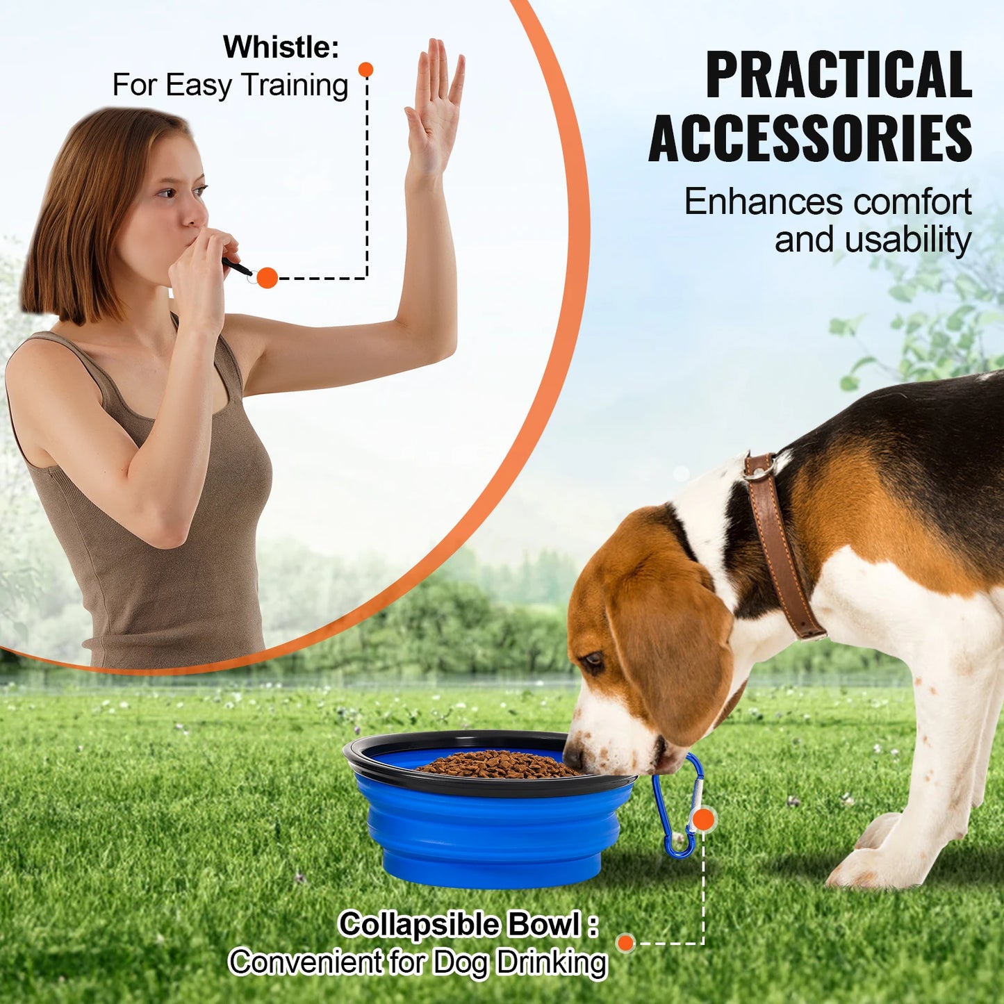 SucceBuy Dog Agility Training Kit Adjustable High Hurdles Weave Poles