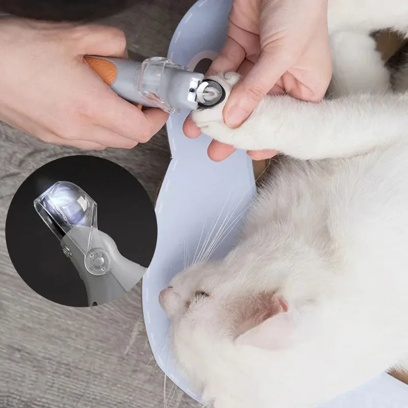 LED Pet Nail Clipper With Light For Dogs And Cats Safe
