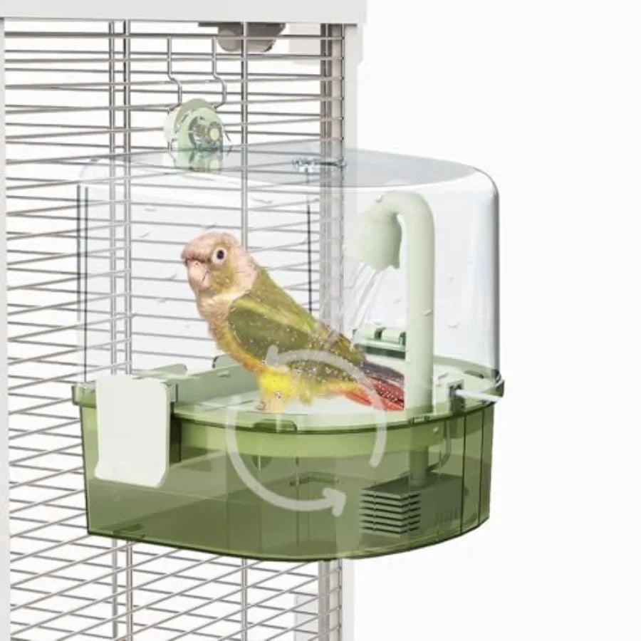 Automatic Parakeet Bath For Cage With Pump And Two Modes