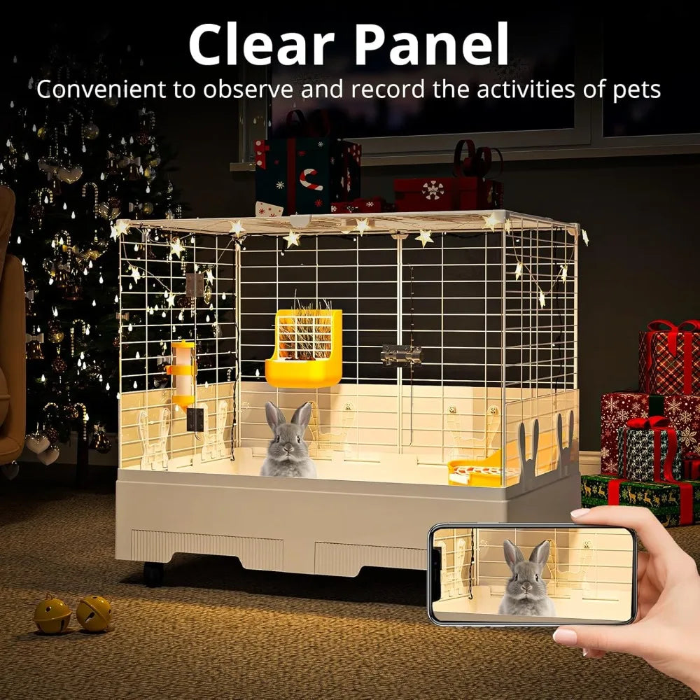 Indoor Small Animal Cage With Pull Out Tray For Rabbits