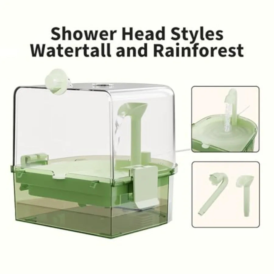 Automatic Parakeet Bath For Cage With Pump And Two Modes