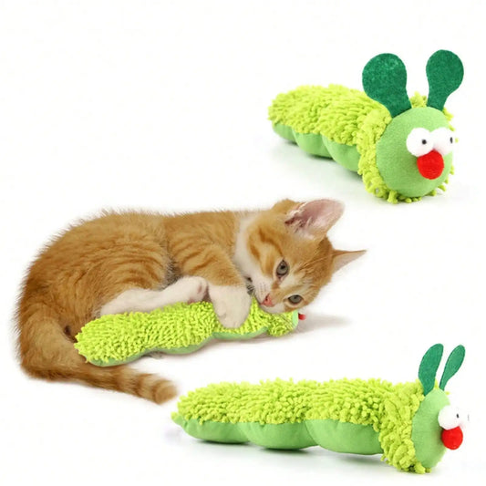 Caterpillar Catnip Silvervine Molar Chew Toy For Cats And Kittens