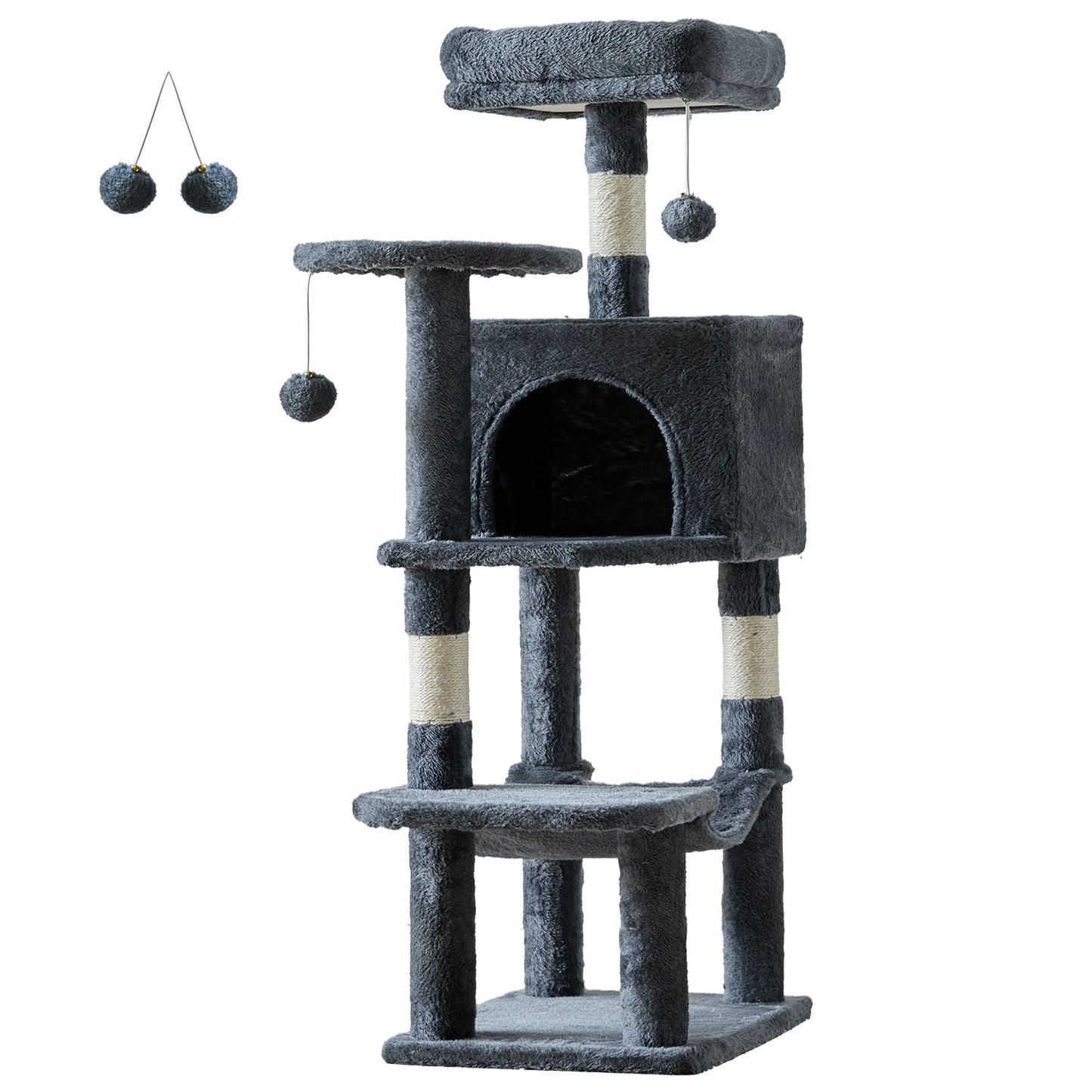 JHK Cat Tree Multi Cat Climbing Tower Scratching Posts