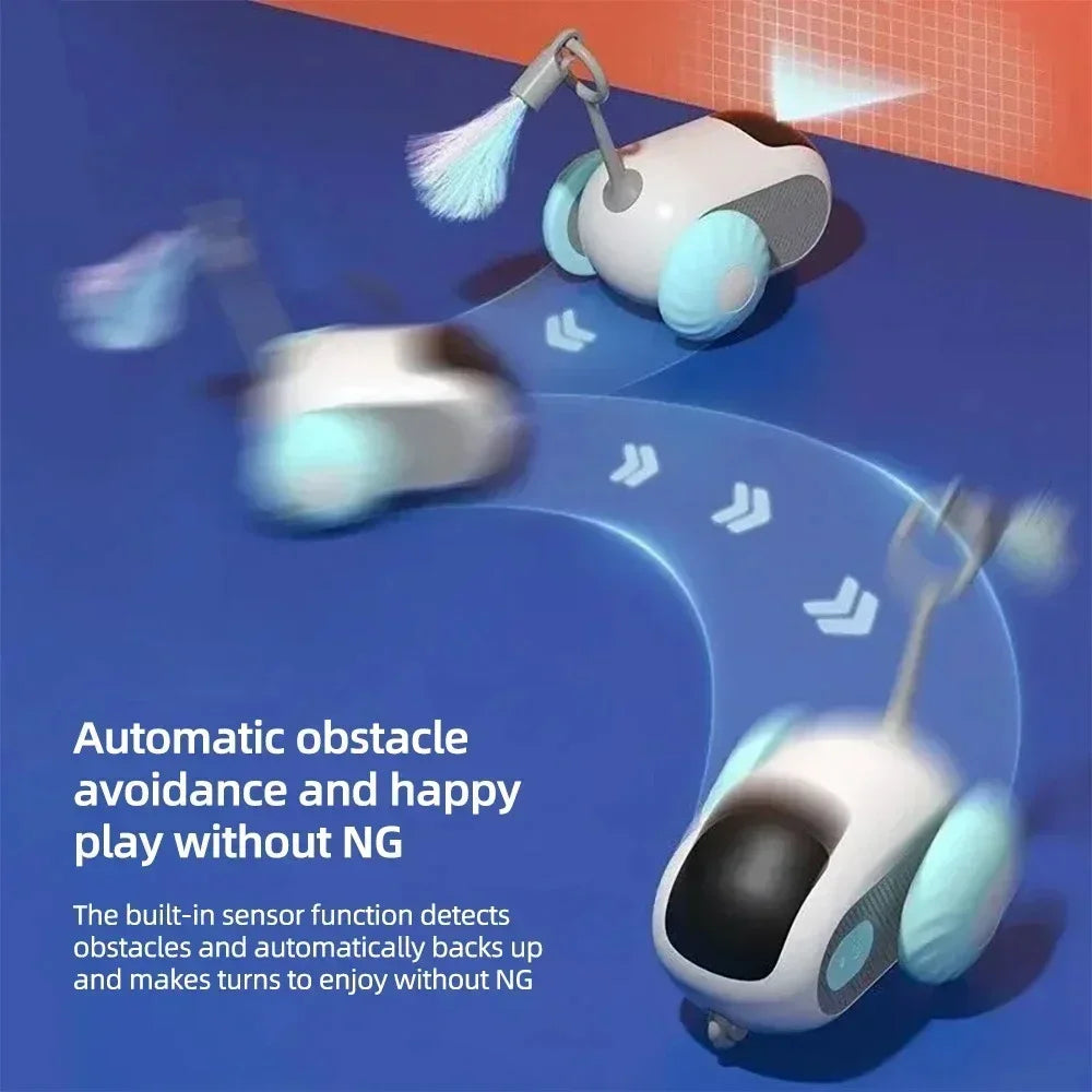 Automatic Remote Control Cat Toy Car for Interactive Pet Play